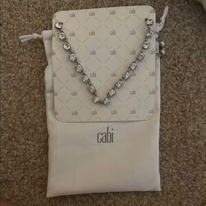 CAbi Silver Crystal Necklace